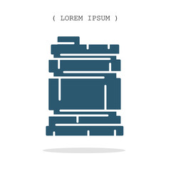 Vector symbol. Oil barrel icon illustration. Stock vector symbol illustration design.