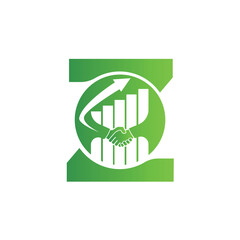 Letter Z vector logo template, Colorful Letter Z logo, Financial Company Logo, Financial Institute Advisors Logo Design Template Vector Icon