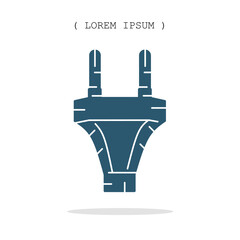 Obraz premium Vector symbol. Plugs icon illustration. Stock vector symbol illustration design.