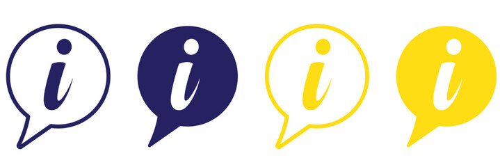 information icon - info symbol . hint information . vector illustration on blank background.