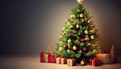 Fototapeta premium new year and christmas concept