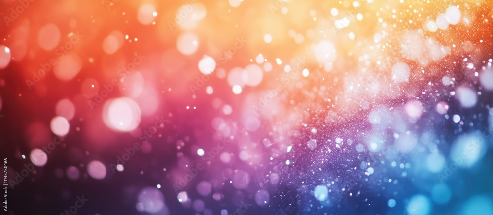 Poster colorful abstract bokeh background for festive designs with soft gradients and space for text during