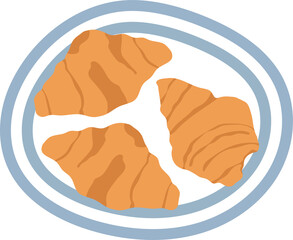 Isolate Bakery or French Breakfast stickers, planner stickers, bullet journal stickers, scrapbook stickers.