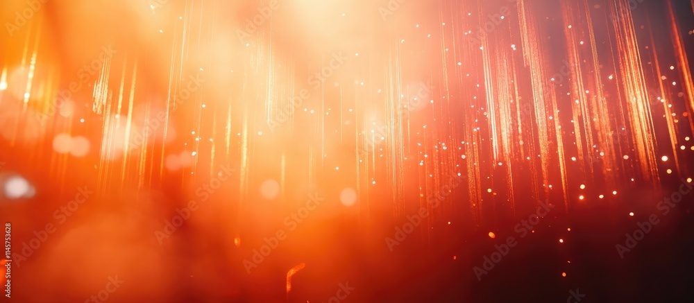 Poster dynamic stage lighting with smoke effects creating a blurred and defocused background at a vibrant c