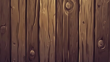 Obraz premium Natural wooden texture background showcasing rich brown planks with detailed grain and knots for design and craft projects.