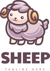cute sheep logo
