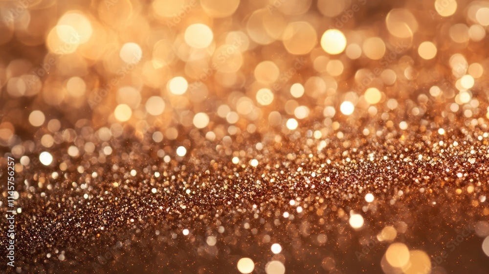 Poster elegant shimmering bokeh background with golden sparkles creating a luxurious and festive atmosphere