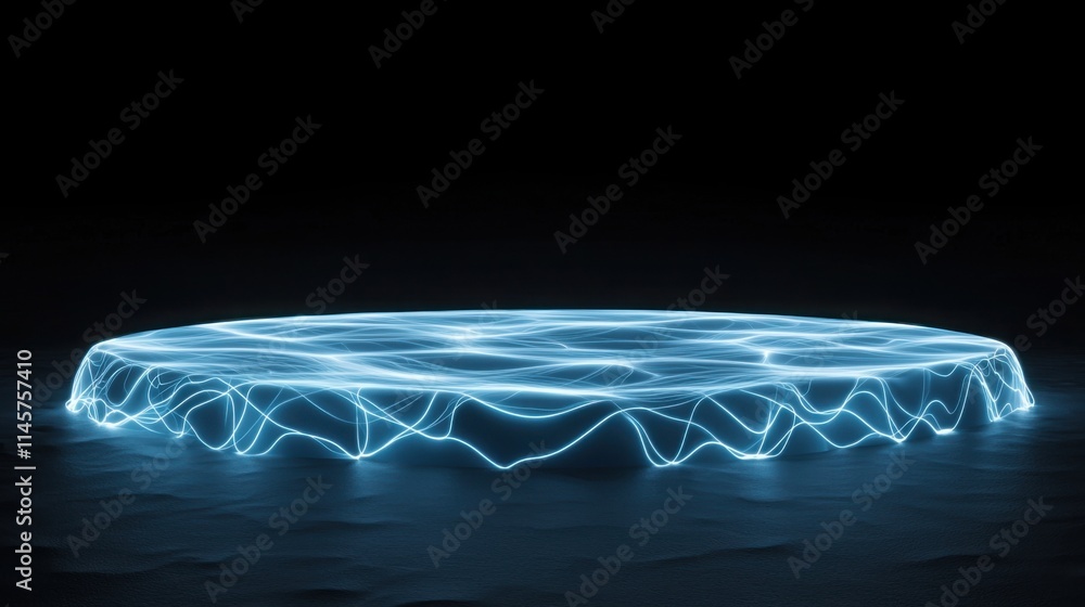 Poster a digital mesh network with glowing lines and animated connections