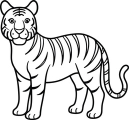 black-and-white-illustration--tiger-outline--simpl.eps