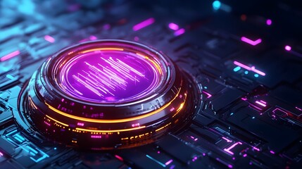 neon tech hud cyberpunk interface - cyberpunk aesthetics