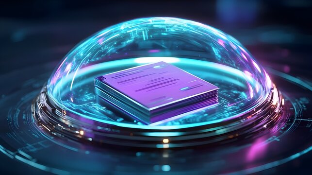 secure data, digital shield, tech concept - futuristic technology
