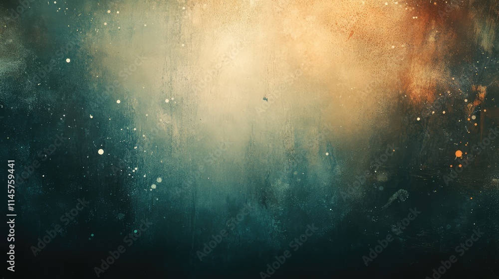 Poster vintage soft focus bokeh background with defocused lights in dark muted colors abstract design eleme
