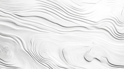 Obraz premium White wooden wall texture with soft waves and grooves creating a serene and minimalist background for design projects.