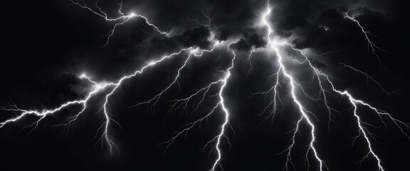 White lightning black and dark abstract background