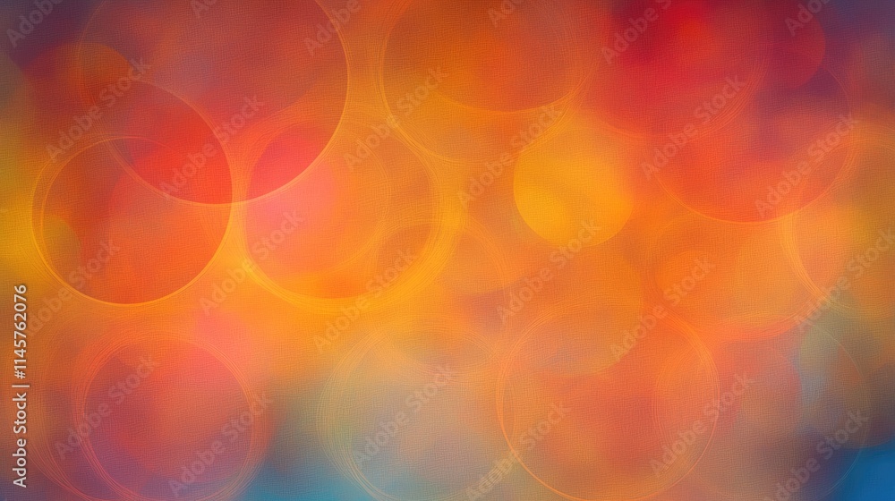 Poster colorful abstract dreamy background with soft blurred circles creating a vibrant and inviting atmosp