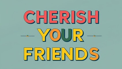 Cherish Your Friends A Message Of Friendship