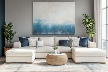 Stylish Chic Lounge Area Perfect for Modern Interior Design Inspiration and Relaxation