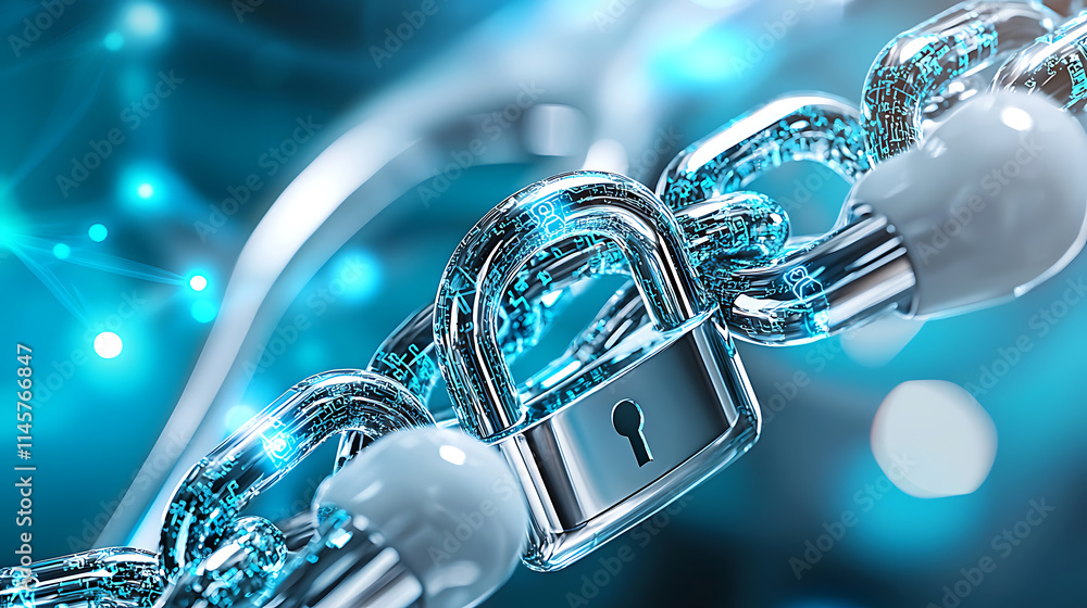 Poster cybersecurity measures a detailed look at digital locking solutions technology graphic design secure