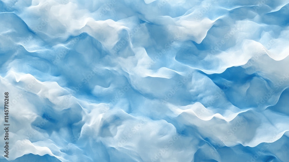 Poster blue sky and soft cloud texture seamless background for digital design and print applications