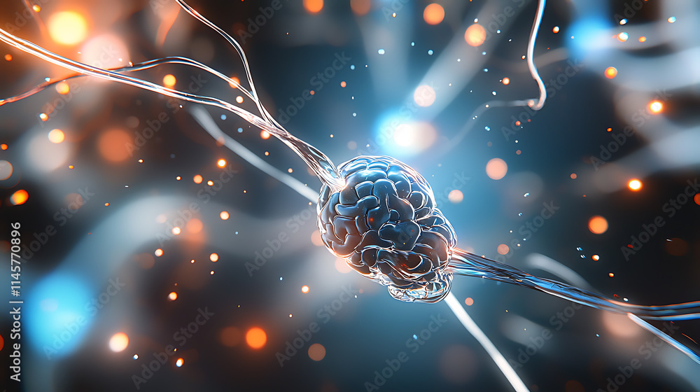 Poster neuroscience discovery event brain activation insights in a digital environment scientific visualiza