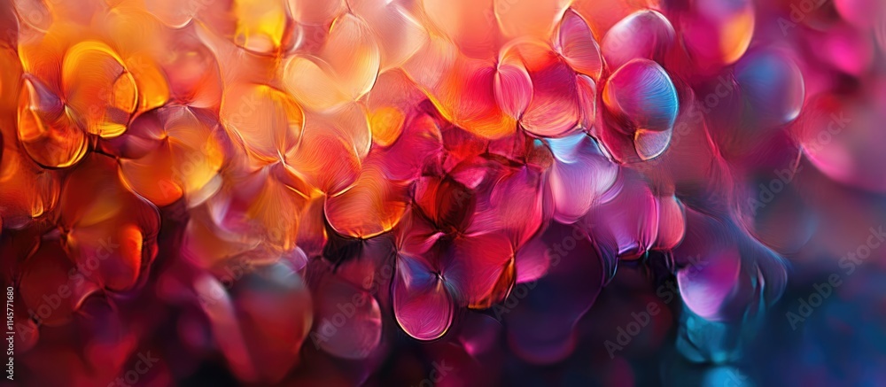 Poster vibrant bokeh background ideal for greeting cards and creative design projects with a mix of soft co