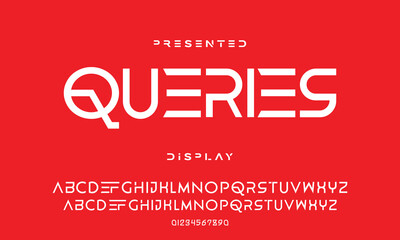 Creative font. Modern abstract digital tech font. Logo creative font, type, technology, movie, digital, music, movie. Fonts and illustration in vector format.