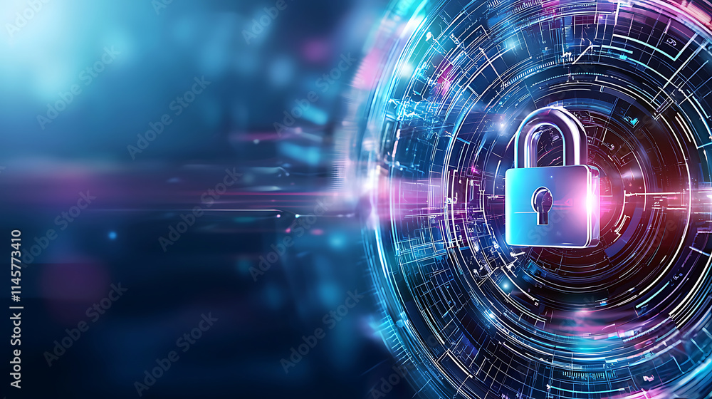 Poster digital security lockdown cyber protection strategies in technology environments for enhanced data s