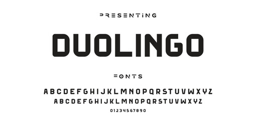 Creative geometric modern urban alphabet font. Digital abstract futuristic, fashion, sport, minimal technology typography.