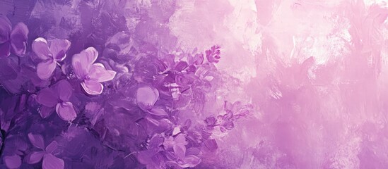 Lilac blossoms with soft hues set against a smooth background ideal for artistic postcards and designs