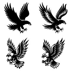 Obraz premium Eagle Silhouette svg