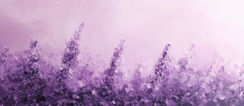 Lilac floral abstract design with soft hues ideal for elegant postcards and stationery backgrounds