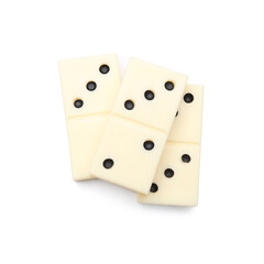 Dominos blocks on white background