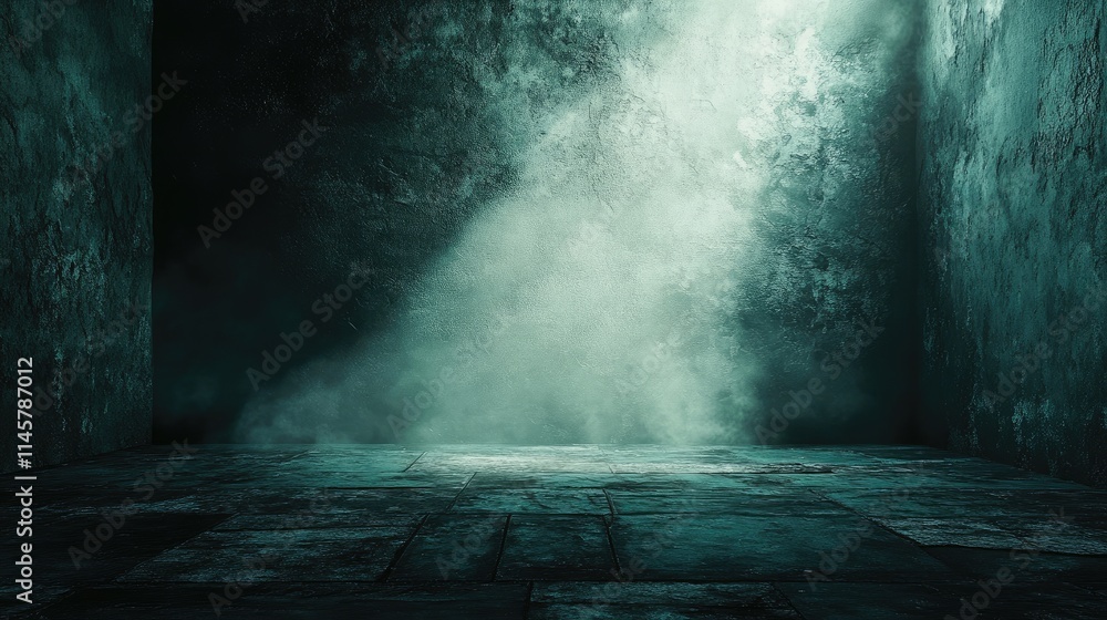 Poster mysterious abstract background with foggy atmosphere and textured surfaces ideal for creative projec