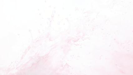 Watercolor pink Splash White.
