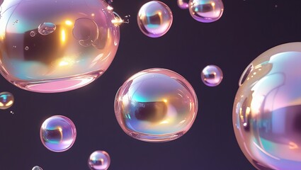 abstract background with bubbles