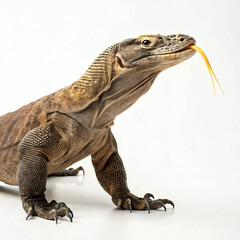 Obraz premium iguana on white background