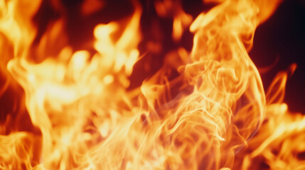 low-motion flames burning against a black background evoke deep emotions and symbolism