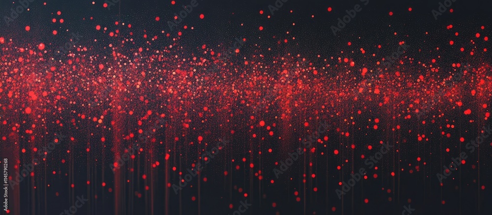 Aufkleber sparkling red glitter abstract background with dynamic texture and depth for festive or luxurious de
