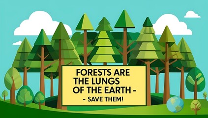 Forests Are The Lungs Of The Earth Save Them