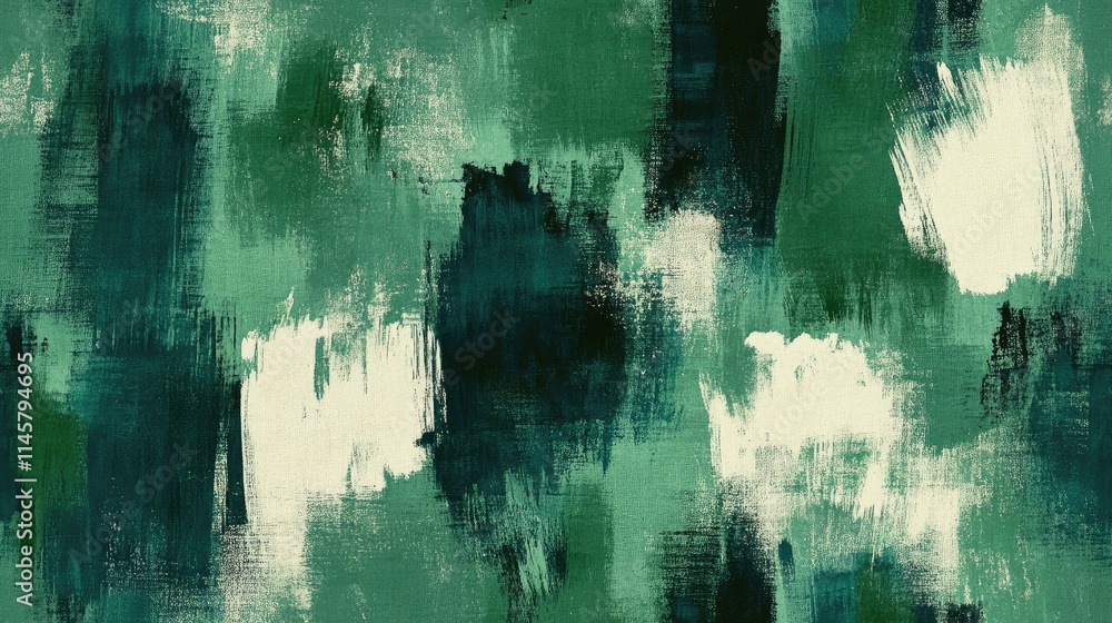 Poster textured green abstract background with dark brush strokes perfect for creative projects and textile