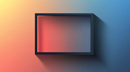 Square shadow box frame vector effect template. Rectangle page border shade illustration set on transparent background. Realistic isolated empty poster edge lines pack with corner gradient overlay.