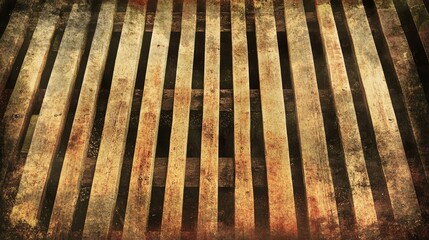 Aged wooden planks with a grunge texture creating a rustic and vintage background for design projects