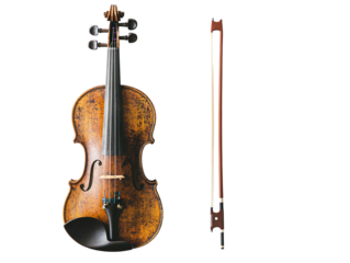 Vintage Violin and Bow
