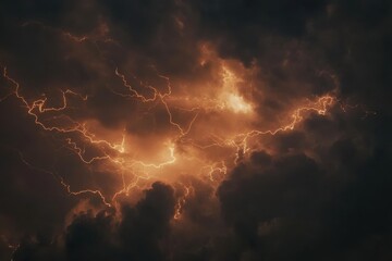 Stunning Close-Up of Multiple Lightning Bolts Captured in Gigapixel Clarity for Dramatic Visual Effects