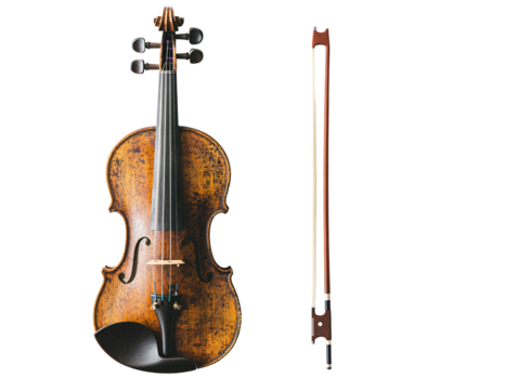 Vintage Violin and Bow