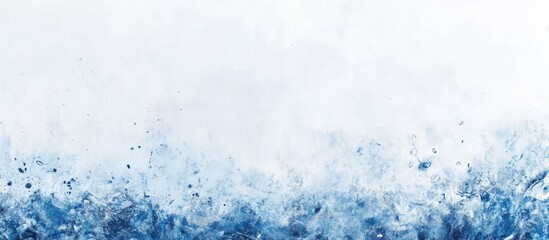 Icy white backdrop with bluish hue showcasing natural haze, ice crystals, snow grains, and frozen bubbles for creative backgrounds.
