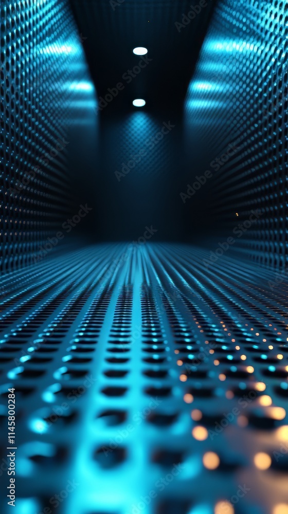 Poster abstract blue and black are light pattern with the gradient is the with floor wall metal texture sof