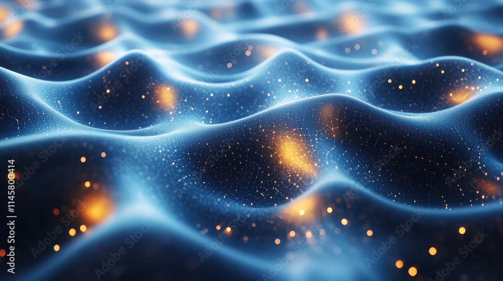 Poster abstract 3d rendering of geometric shapes modern looped animation seamless motion design uh
