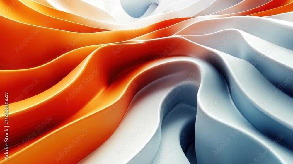 Poster abstract 3d rendering of geometric shapes modern looped animation seamless motion design uh