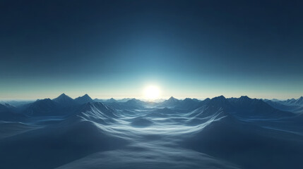 Stunning sunrise over misty mountains showcasing vibrant colors in the early morning sky